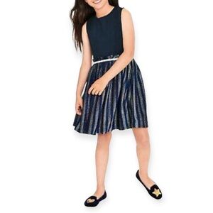BODEN | Lurex Sparkly Stripe Sleeveless Party Dress